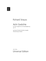 Acht Gedichte, Op. 10 Vocal Solo & Collections sheet music cover